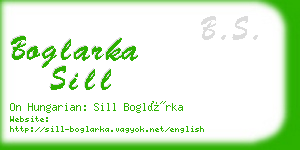 boglarka sill business card